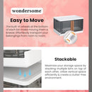 Wondersome Collapsible Storage Bins - 3 Pack of Large 8.5-Gallon/33.8-Quart - Brand New