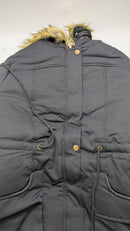 GRACE KARIN Women's Winter Warm Drawstring Hooded Coat Parkas Jacket - Black L - Brand New