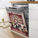 Farmhouse Cows Dishwasher Cover Magnet Sticker Bird Animal Home Decor - Brand New