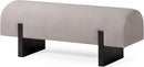 MAVEN LANE JUNO MODERN WOODEN UPHOLSTERED BENCH - REFINED BLACK - Like New