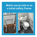 Carex Toilet Safety Rails Adjustable Detachable Toilet Safety Frame B008XI0XXA - Like New