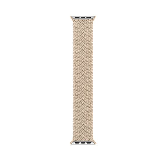 APPLE WATCH BRAIDED SOLO LOOP 45MM - SIZE 4 - BEIGE - Like New
