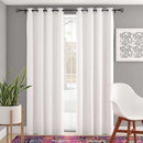 ONEACH 2 PACK 28"-48" ADJUSTABLE CURTAIN ROD - WHITE - Like New