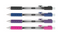 TUL RETRACTABLE GEL PENS MEDIUM POINT 0.7 MM 4 PENS - BLACK/NAVY/PURPLE/LAVENDER - Brand New