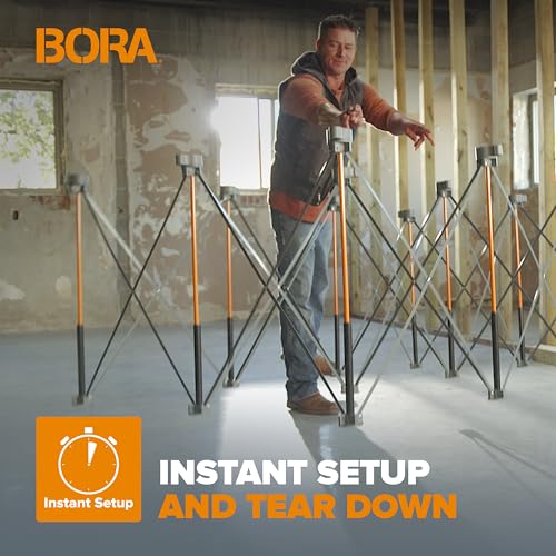 Bora Centipede 30in Folding Work Table Set No Assembly 9-Strut Collapsible Table - Like New