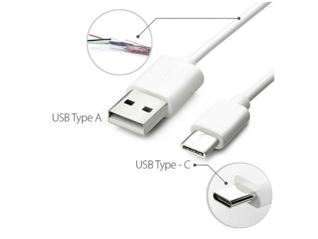 Awanta USB-A to USB-C 3ft Cable White USB 2.0 - Like New