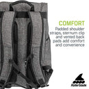 Rollerblade Urban Commuter Backpack Multi Sport Bag Grey B07GDTR4NR - Like New
