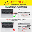 Fintie Heavy Duty Hard Shell Cover for Macbook Air 13 Face Cover Clear - Like New