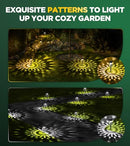 10 Pack Ultra Bright Solar Lights Outdoor Waterproof, from Dusk to Dawn - Like New