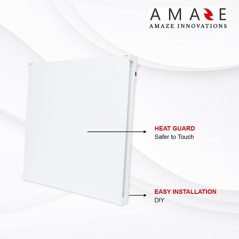 Amaze Dual Smart 400W Wall Mount Space Heater Panel - WHITE - Scratch & Dent