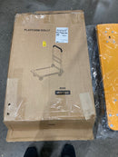 GENERIC PLATFORM CART DOLLY FOLDABLE MOVING PUSH CART UP TO 660LBS - YELLOW - Like New