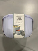 KITCHEN THEORY 4-PIECE NESTING BOWL SET WITH CLEAR LIDS - PURPLE - Brand New