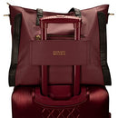 BADGLEY MISCHKA MERLOT ROSE XL VEGAN LEATHER WEEKENDER DUFFEL BAG - BURGUNDY - Brand New