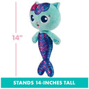 6064846 Gabby’s Dollhouse 14" Talking MerCat Plush Toys Lights Multi - Like New