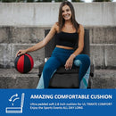 SAILARY PORTABLE FOLDING STADIUM CHAIR WITH BACK SUPPORT - BLACK - Like New