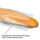 Aviditi 10" x 6" x 20" Gusseted Poly Bags, 1 Mil, Clear Open Top 1000/BX - Brand New