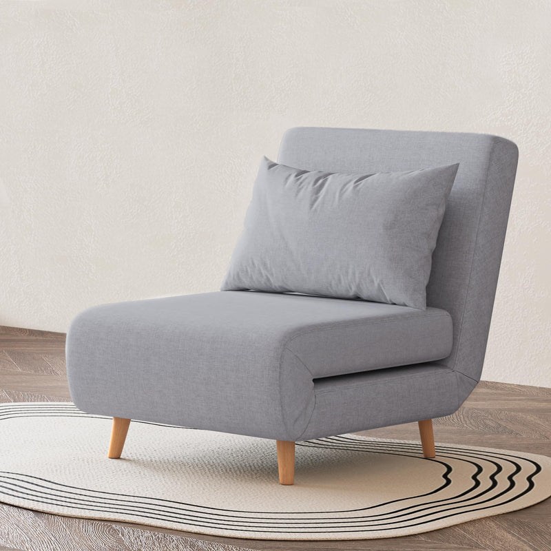 Artdeco Home Tustin Convertible Sleeper Chair 3 in 1 Chair Bed - Moon Light - Like New