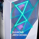 Raidmax Meshian X902 PC Case Mid-Tower Gaming PC Case - White - Brand New