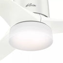 HUNTER FAN 54 IN CONTEMPORARY FRESH WHITE INDOOR CEILING FAN - WHITE - Like New