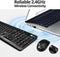 SIIG KM JK-WR0T12-S1 Standard Wireless Keyboard 3 Button Wireless Mouse - Black Like New