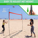 GOSPORTS FREESTANDING VOLLEYBALL TRAINING NET - 12 FT INDOOR OUR OUTDOOR USE - Like New