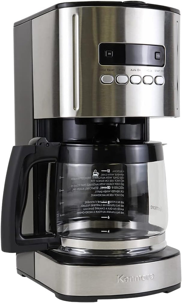 Kenmore Aroma Control Programmable 12-cup Coffee Maker 0840704 - Stainless Steel Like New