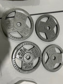 GENERIC CAST IRON 5 POUND WEIGHTS 4 PACK - GRAY - Like New
