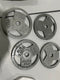 GENERIC CAST IRON 5 POUND WEIGHTS 4 PACK - GRAY - Like New