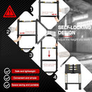 RIKADE TELESCOPING LADDER 20.3FT WITH NON-SLIP FEET 330 LB XQ-SST-BK-62-US-VC - Like New