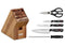 Wüsthof Gourmet 6-Piece Knife Block Set, Acacia Wood - Like New