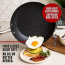 GRANITESTONE 11" Non-Stick Frying Pan with Mineral/Diamond Coating - Black - Like New