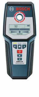 BOSCH GMS120-RT Digital Wall Scanner, Wood, Metal, Live Wire, RECONDITIONED BLUE - Like New