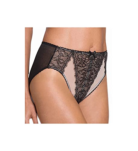 841186 WACOAL WOMEN'S RETRO CHIC HI CUT BRIEF PANTY SIZE XL BLACK - Brand New