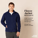 AMAZON ESSENTIALS PARK HILL MEN 2XL REGULAR FIT FULL-ZIP FLEECE BROWN HEATHER - Like New