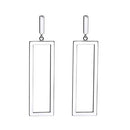 FAMARINE RECTANGLE GEOMETRIC DROP DANGLE EARRINGS WOMEN FASHION PROM JEWELRY - Brand New