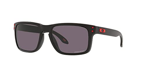 OAKLEY MEN'S OO9102 HOLBROOK SQUARE Sunglasses 57MM Matte Black Prizm Gray - Like New