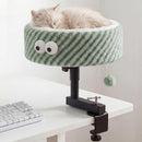 NIUZYRO CAT DESK BED HEIGHT ADJUSTABLE 360° ROTATING DESK MOUNTED - GREEN - Like New