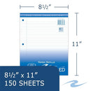 Roaring Spring Filler Paper College Ruled 8.5" x 11" 150 Sheets Pack of 1 - Brand New
