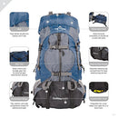 TETON SPORTS OUTFITTER 4600 ULTRALIGHT BACKPACK HIKING, CAMPING, 75L - BLUE - Brand New