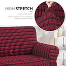 NICEEC Love Seat Slipcover Red Love Seat Cover 1 Piece Easy Fitted Sofa Couch - Like New
