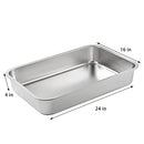 Yangbaga Stainless Steel Litter Box for Cat and Rabbit B0936D91X2 - Silver - Like New