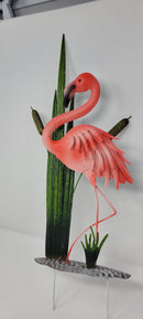 BAY ISLE HOME 21.7" IRON FLAMINGO STAKE - Like New