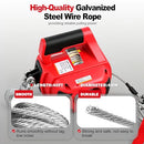 FITHOIST DRILL POWERED PORTABLE WINCH 1000LBS, 40FT PORTABLE DRILL - RED - Like New