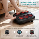 Nekteck Foot Massager with Heat, Shiatsu Heated Electric Kneading Foot - BLACK - Like New