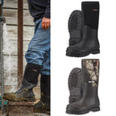 HISEA MEN WATERPROOF RAIN BOOTS RUBBER NEOPRENE - SIZE: 9 - CAMOUFLAGE/BLACK - Like New