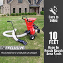 G STORE G WOOD CHIPPER SHREDDER MULCHER LEAF VACUUM KIT 4" X 10' NO CHIPPER - Like New