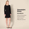 AMAZON ESSENTIALS WOMEN'S CREWNECK LONG-SLEEVE FLEECE DRESS NAVY XL - Brand New