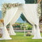 BACKDROP 10FT X 10FT IVORY BACKDROP CURTAIN FOR WEDDING - IVORY - Like New