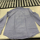 CLASSIC COLLECTION LONG SLEEVE COLLAR SHIRT - SIZE: MEN S - BLUE - Brand New