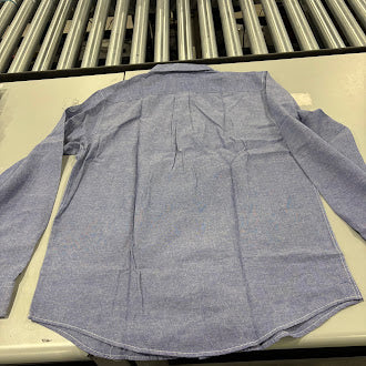 CLASSIC COLLECTION LONG SLEEVE COLLAR SHIRT - SIZE: MEN S - BLUE - Brand New